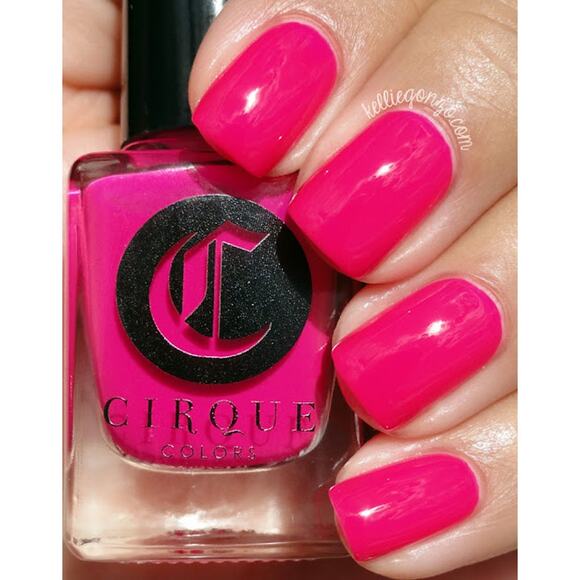 Cirque Nail Polish "Nympho" NEW Bright Pink Neon Jelly Creme - Picture 1 of 6